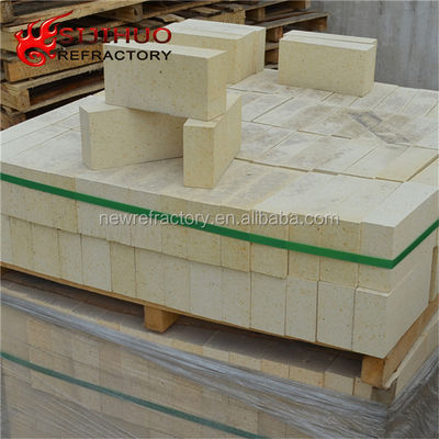 230x114x65mm Κίτρινο ψηλό αλουμινένιο τούβλο φωτιάς για στρώμα 48-83 Al2O3